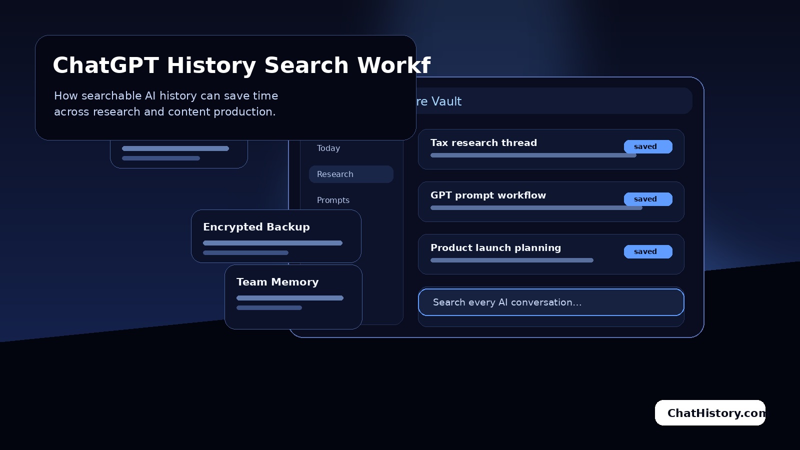 ChatGPT History Search Workflow