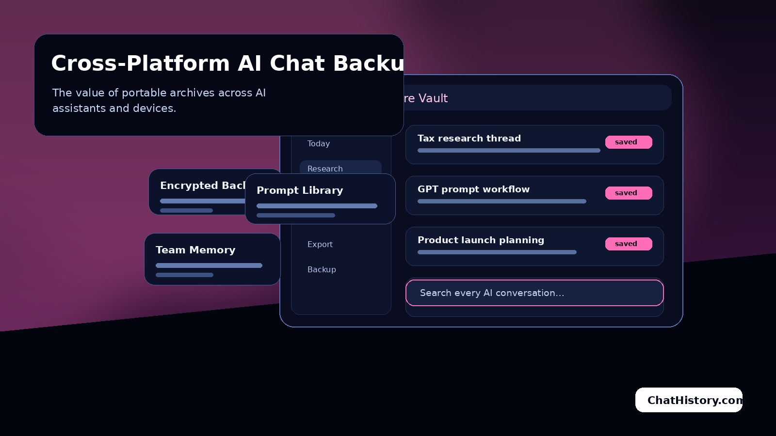 Cross-Platform AI Chat Backup