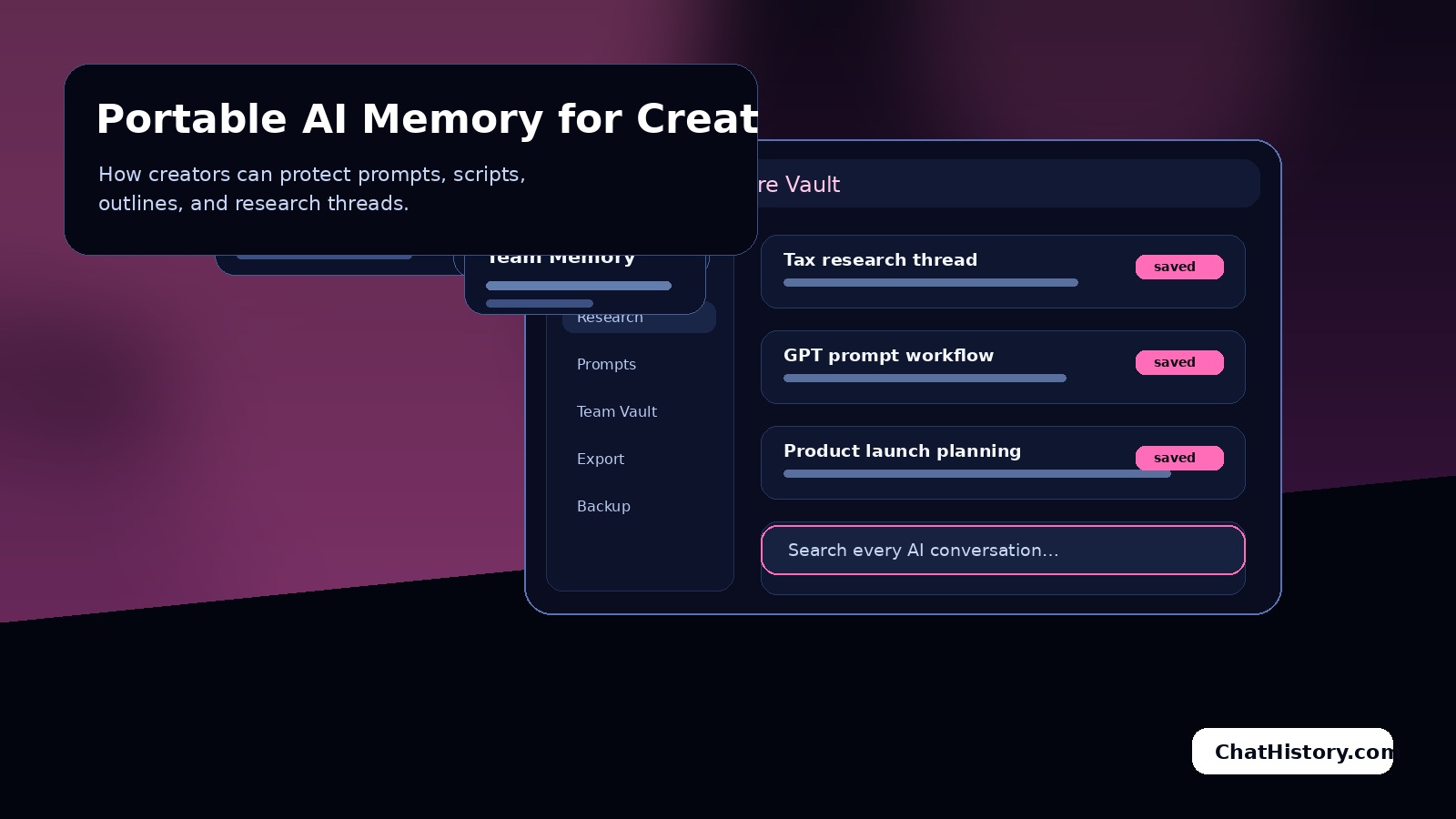 Portable AI Memory for Creators